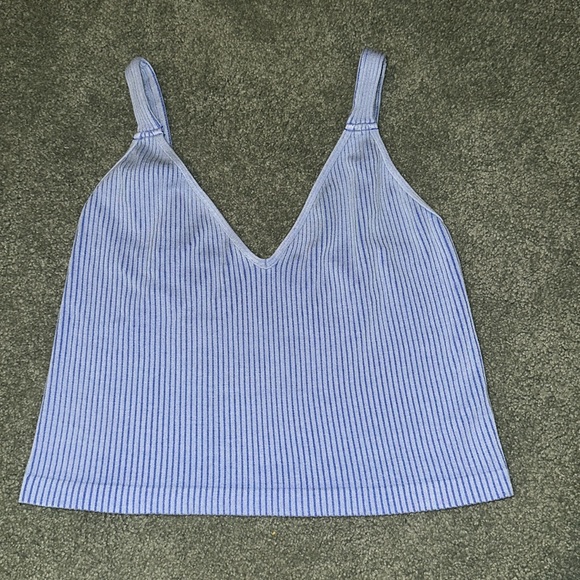FP Intimately Washed Seamless Crop Super Sonic (light blue) Size M/L - Picture 3 of 5